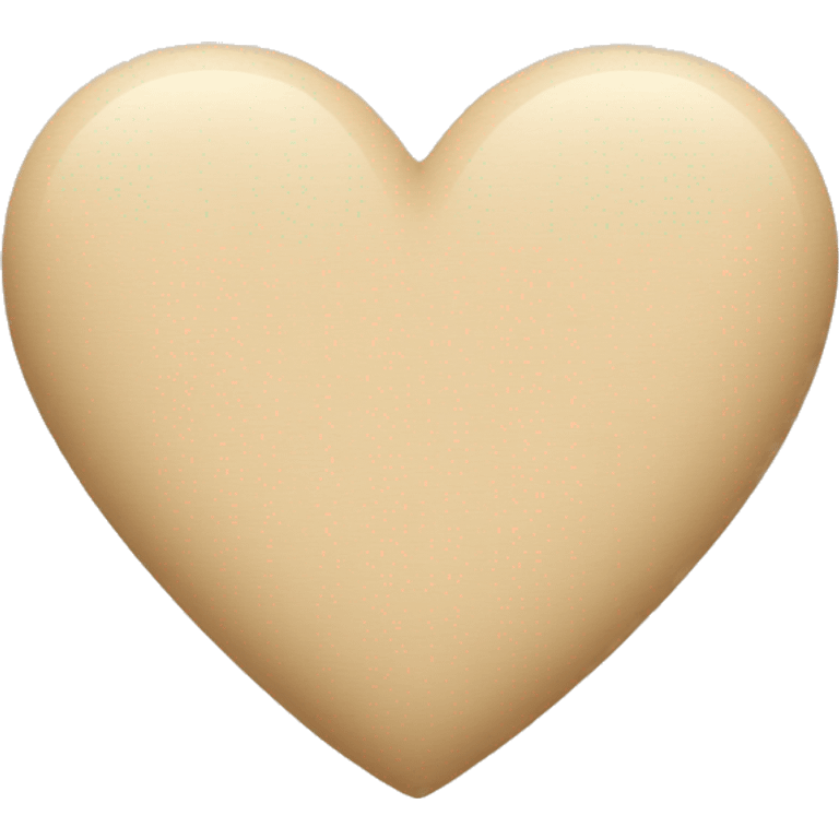 Beige heart  emoji