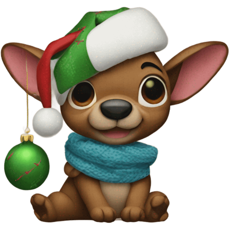 Christmas stitch emoji