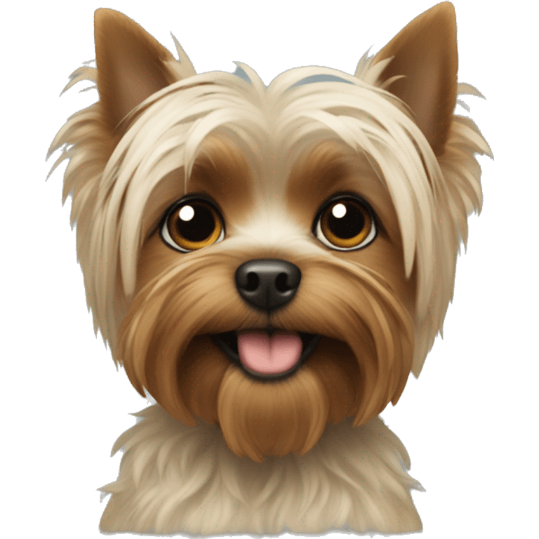 Moodeng and yorkie combined  emoji