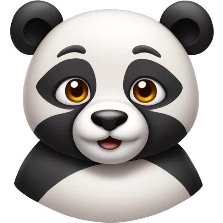 Panda roux avec noeud autour du cou emoji