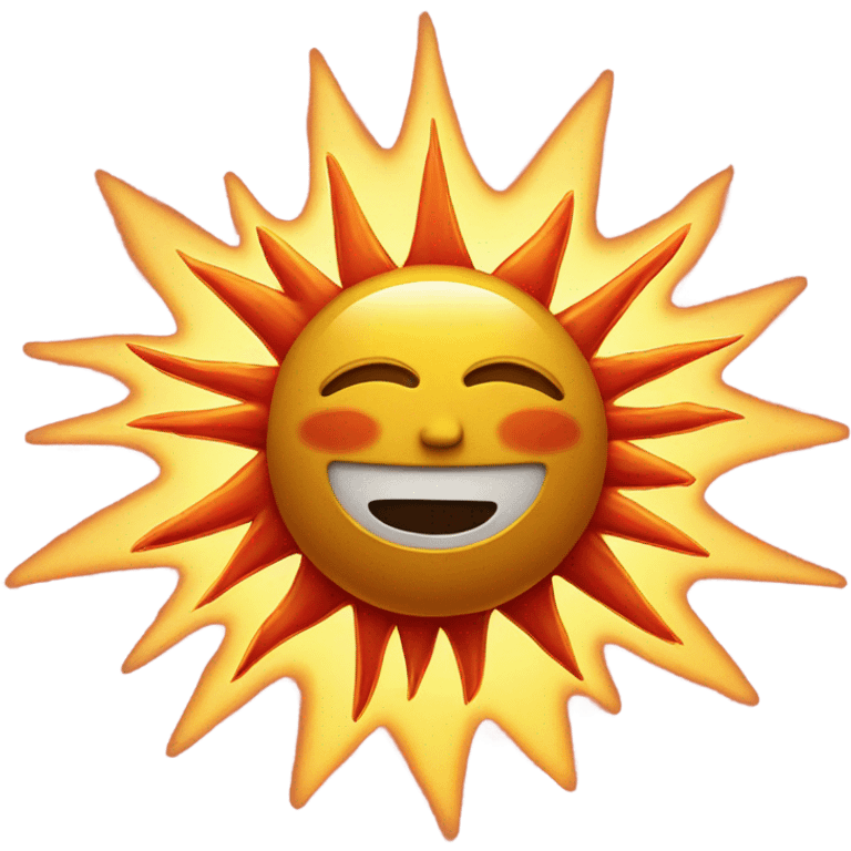 Sun and fire emoji well mixed emoji