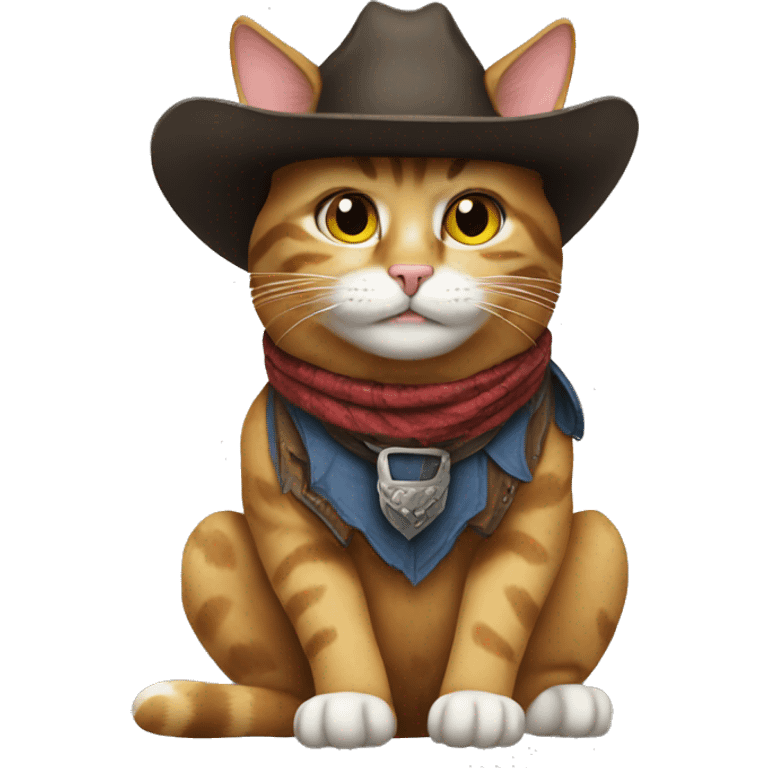 Cowboy cat emoji