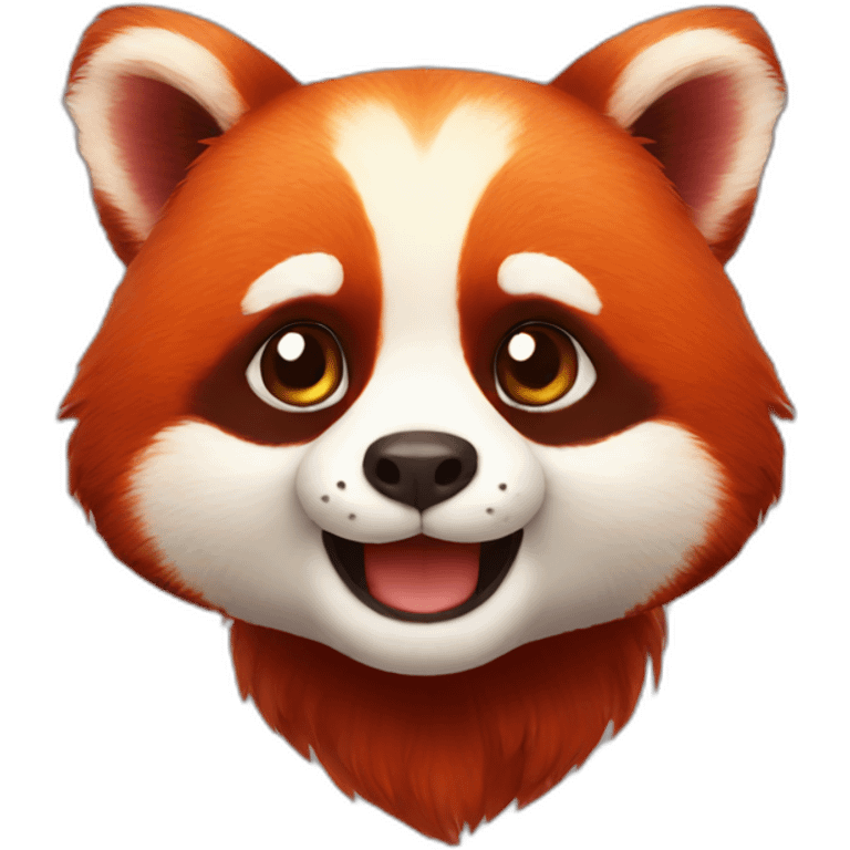 Cute red panda emoji