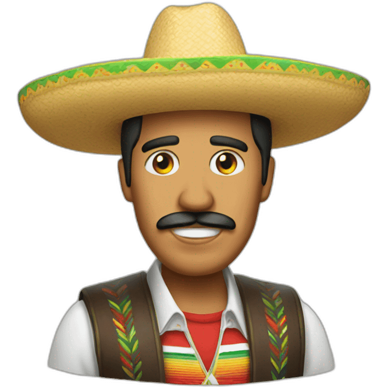 Mexican Donald with sombrero emoji