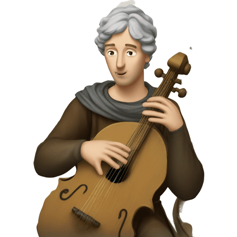 Petrarch playing the lyre emoji