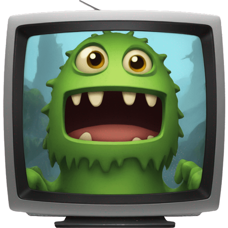 monster on TV emoji