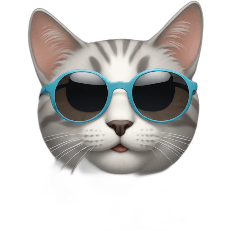 Cat with sunglasses emoji