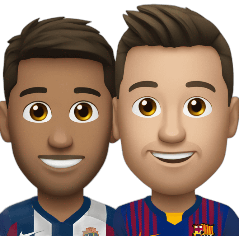 Messi et Ronaldo emoji