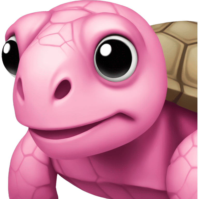 a pink turtle emoji