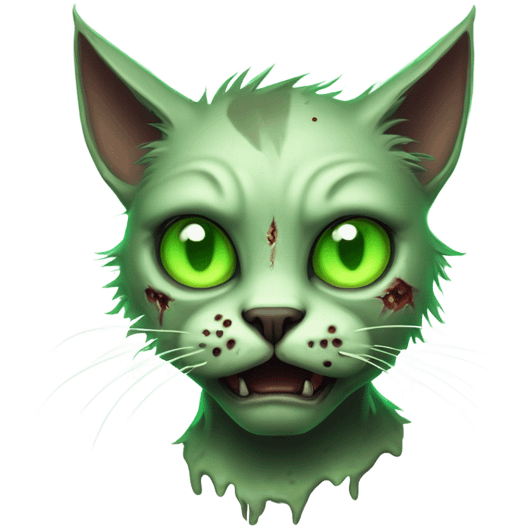 Atomic zombie cat emoji