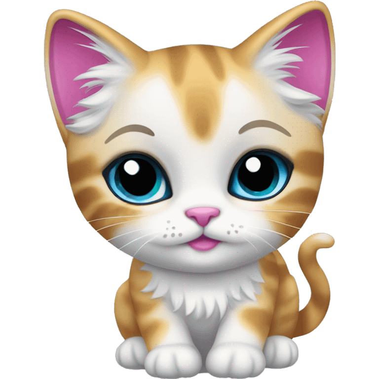 Lisa frank angel kitten  emoji