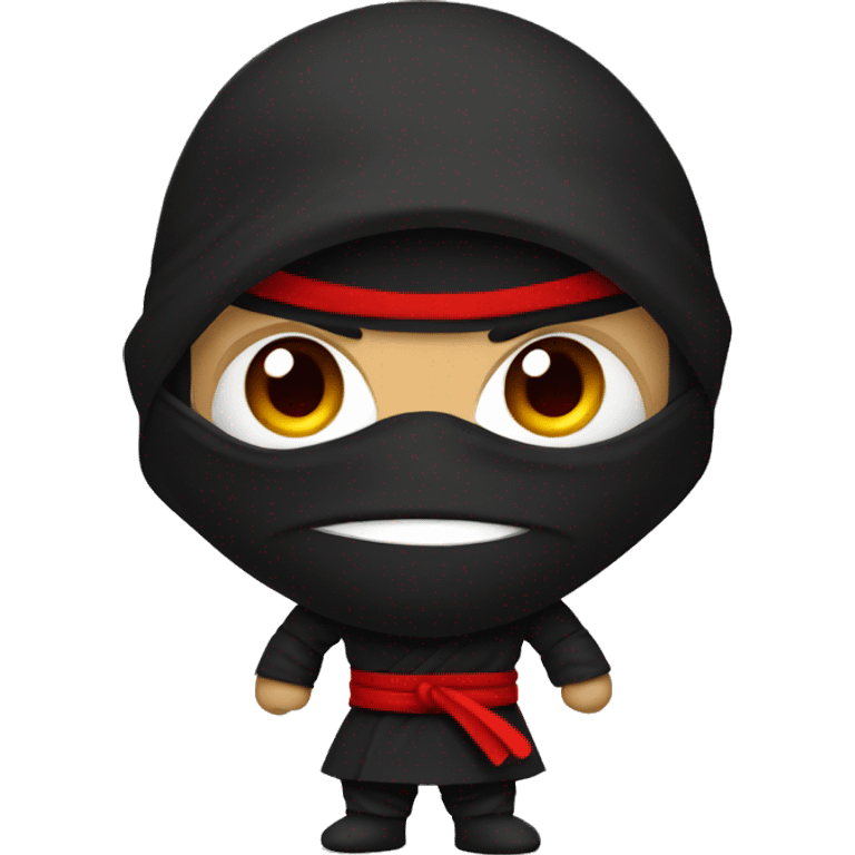 Ninja with red eyes emoji