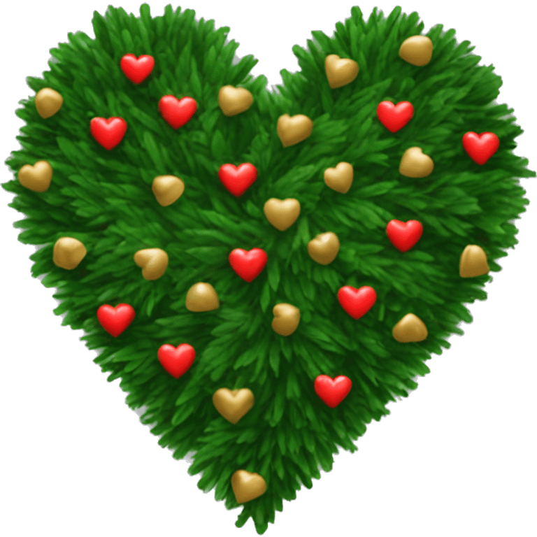 christmas tree heart emoji