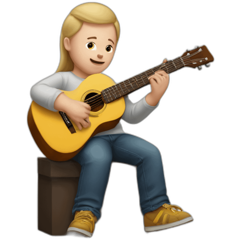 Down’s syndrome guitar player emoji