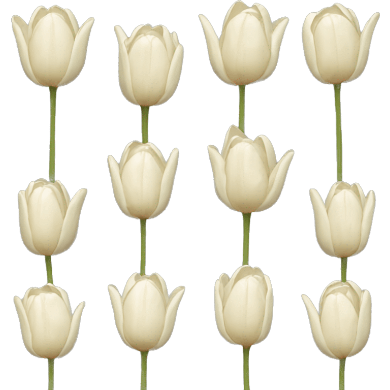 Bunch of creamy tulips  emoji