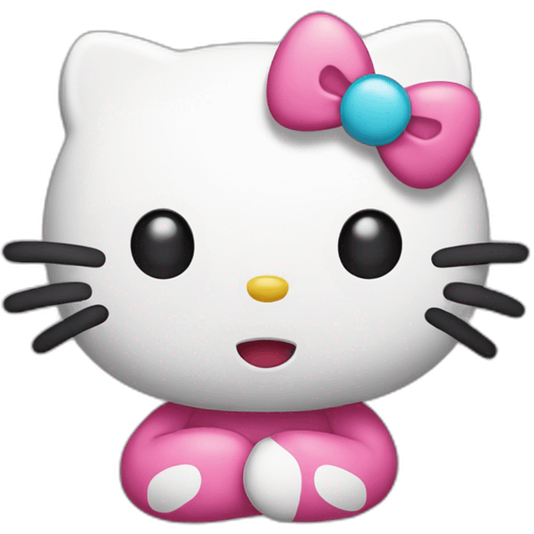 Hello Kitty disliking emoji