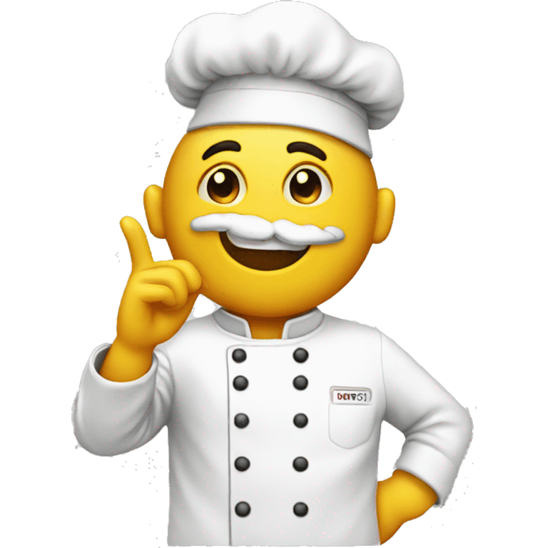 Chef emoji blowing a kiss emoji