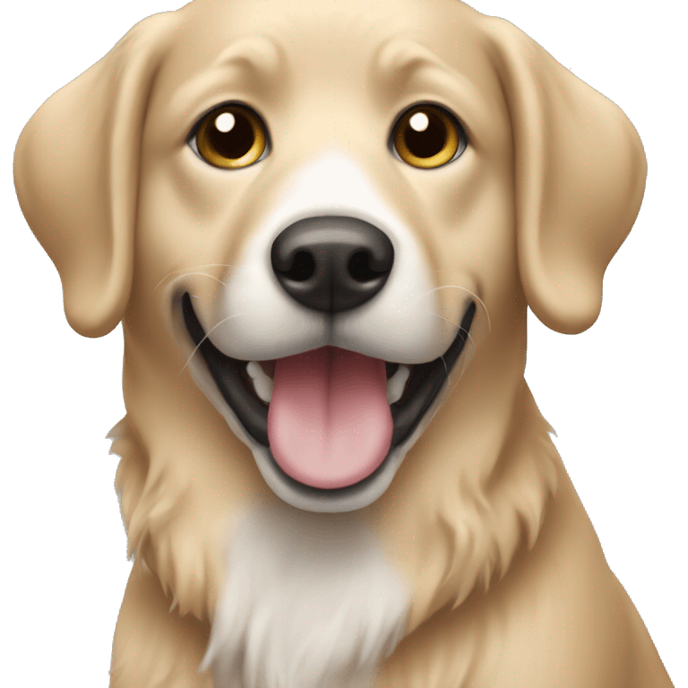 Human hearing dog emoji