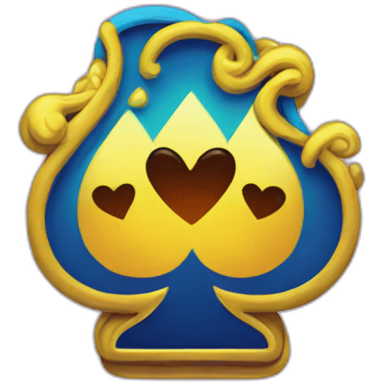 neon poker card emoji