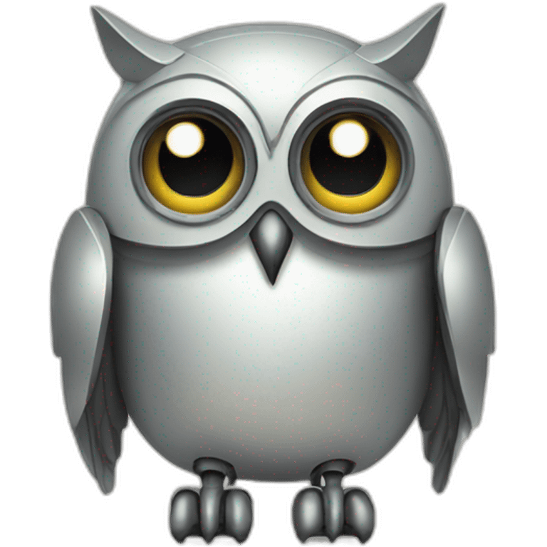 Sad robot owl emoji