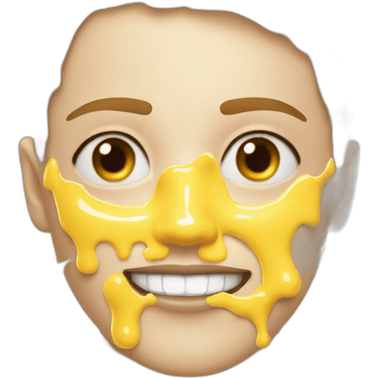 mayonnaise splatter on face emoji