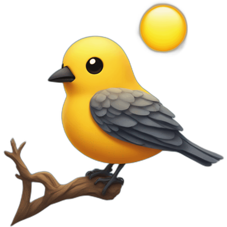 Bird on the sun emoji