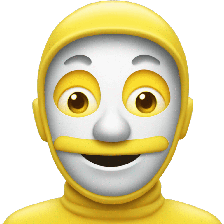 Un bonhomme jaune pleurant why avec la main vers Le ciel emoji