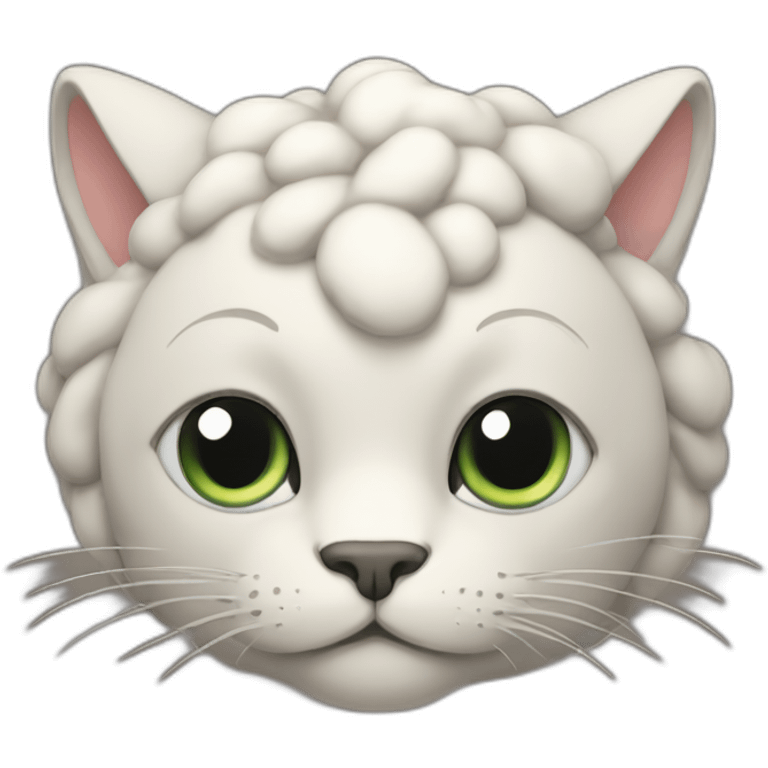 Big brain cat emoji