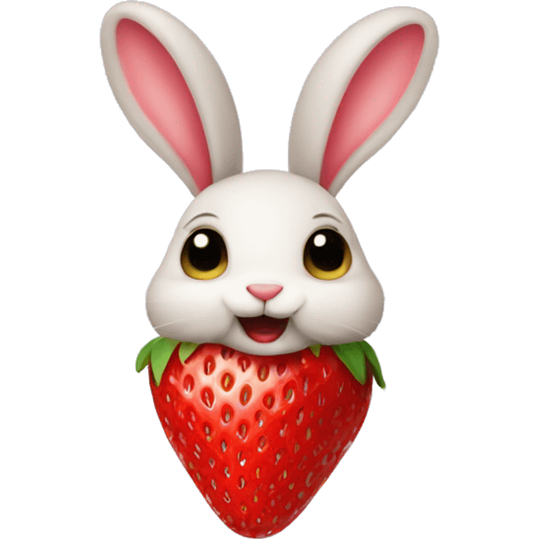 rabbit strawberry emoji