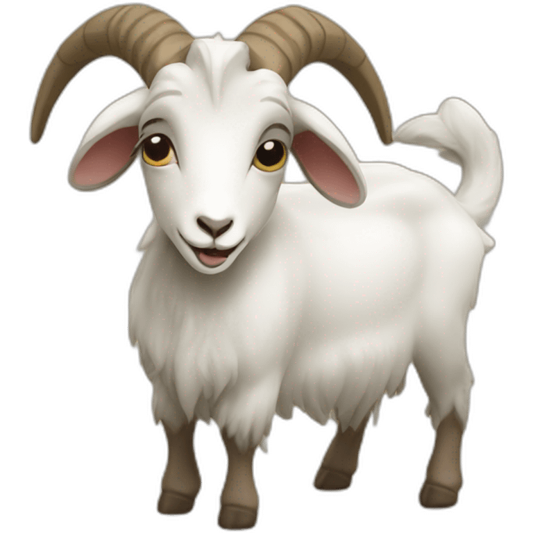 goat eating emoji