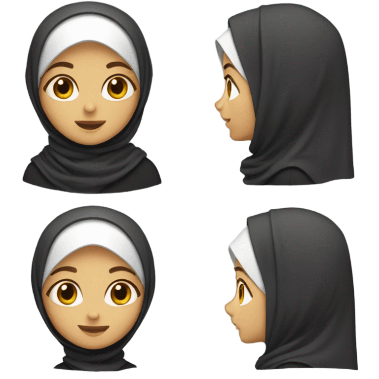 girl wearing a hijab emoji