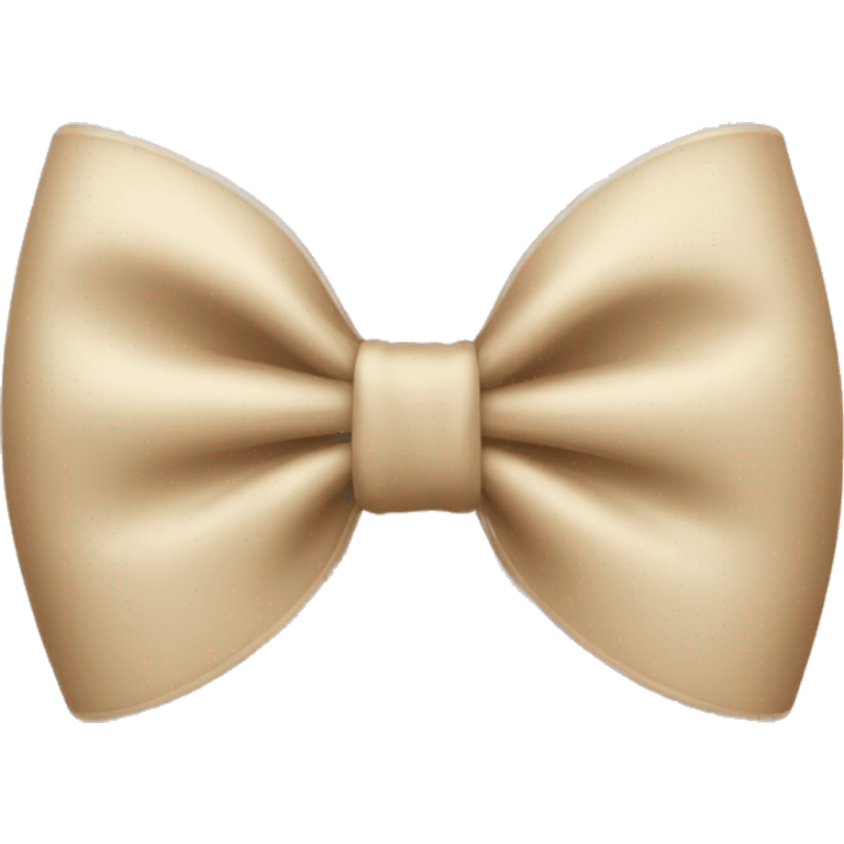 Beige bow emoji