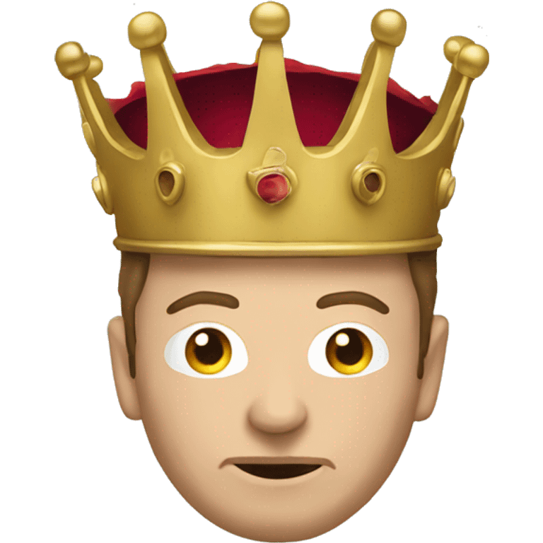 elon musk mask with crown emoji