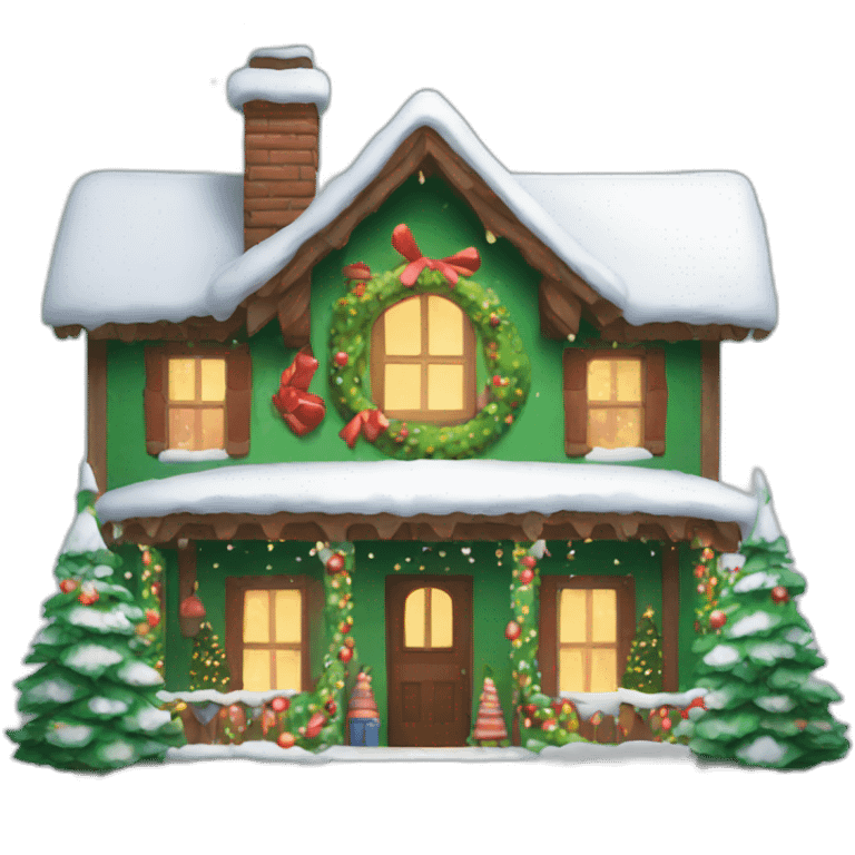 chrismas house emoji