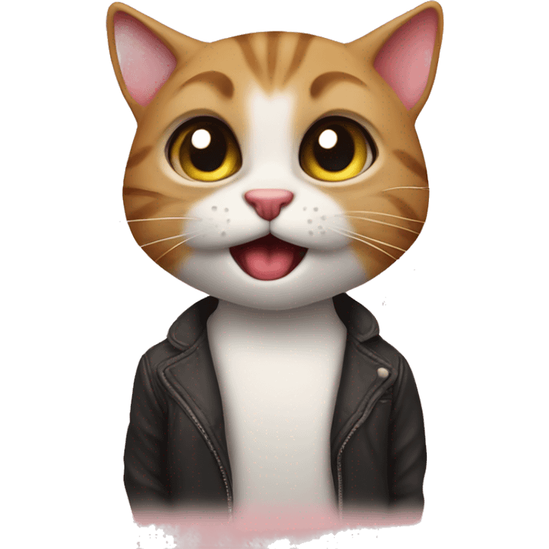 Funny boykisser cat emoji