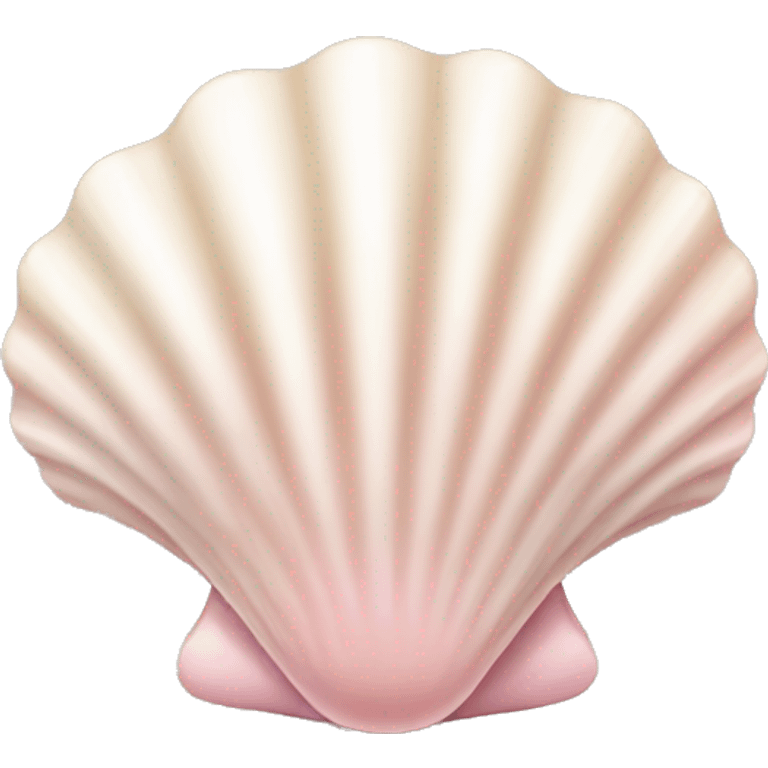 light Pink and beige seashell  emoji