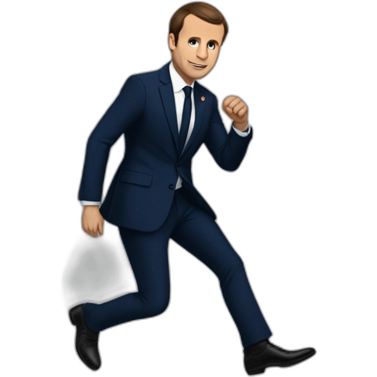 macron stepping on france emoji