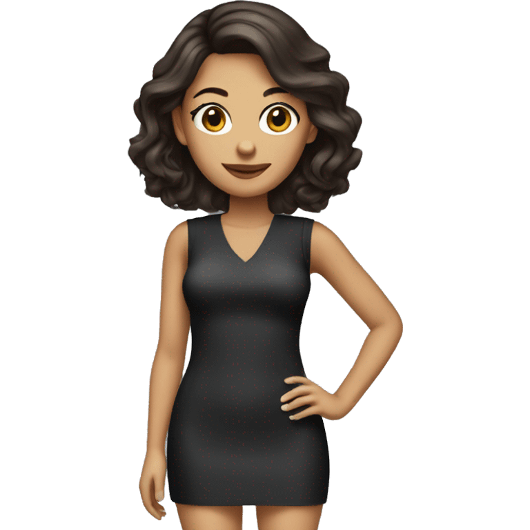 Minidress brunette  emoji