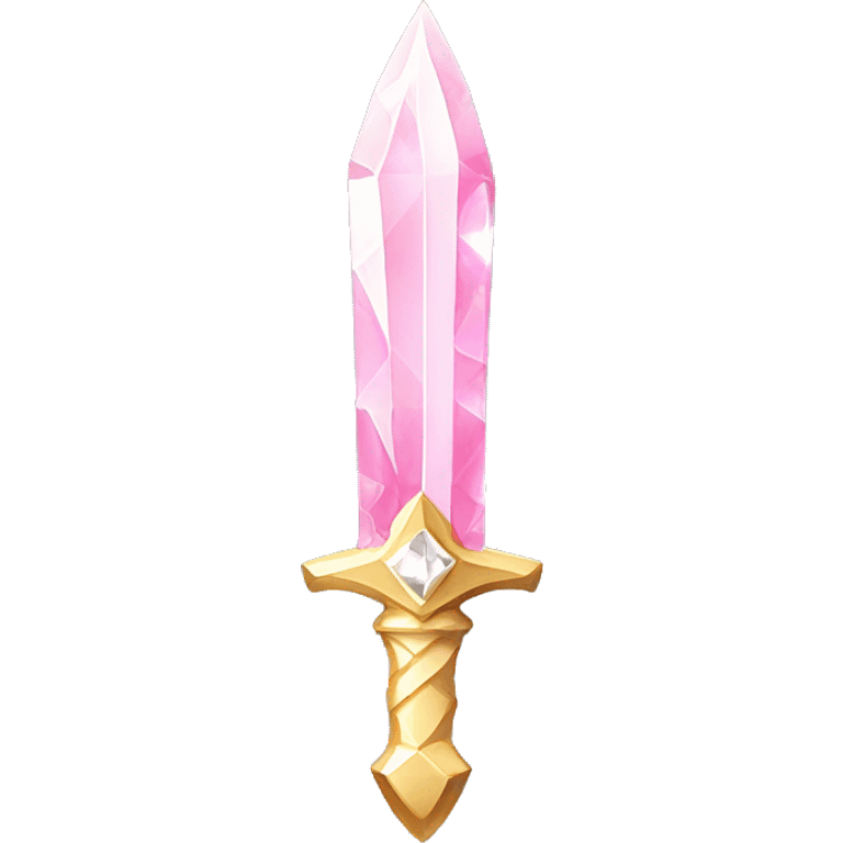 Light pink crystal dagger emoji