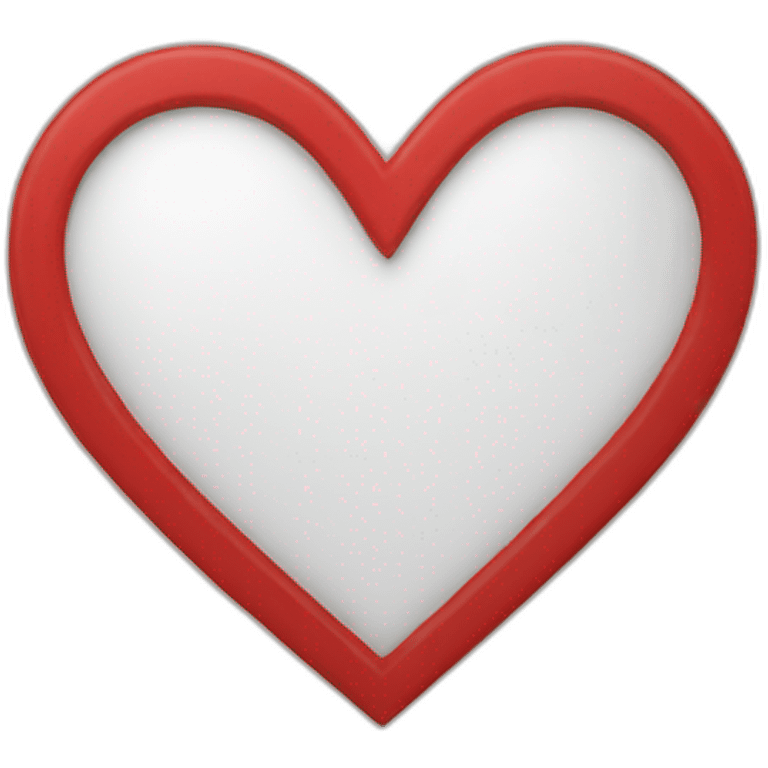 heart shaped red vinyl emoji