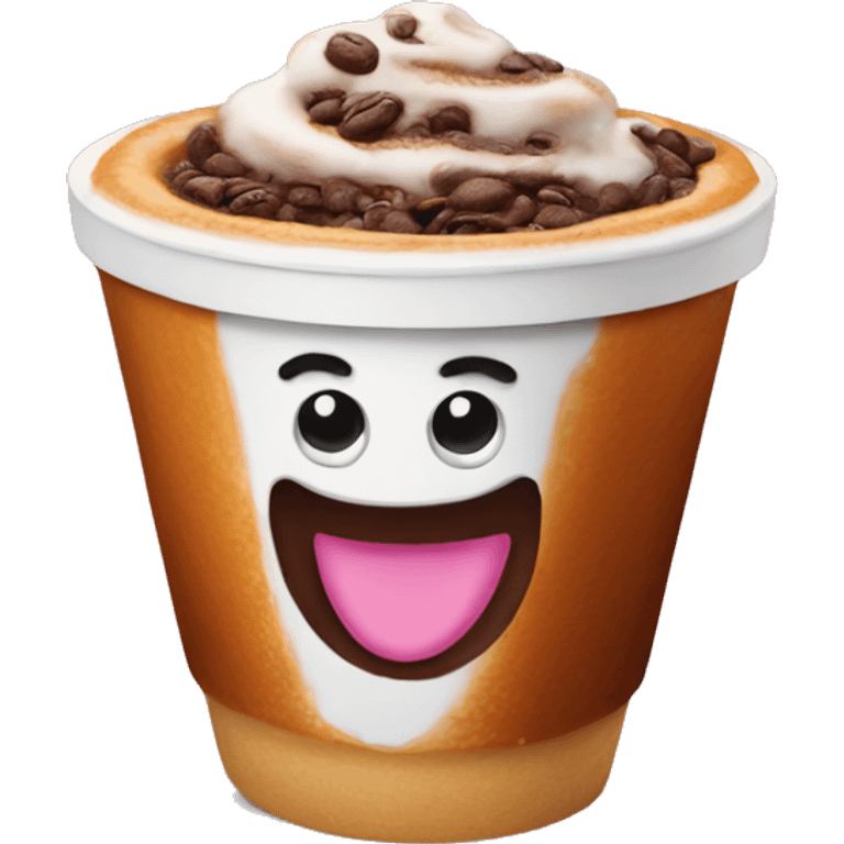 Dunkin coffee emoji