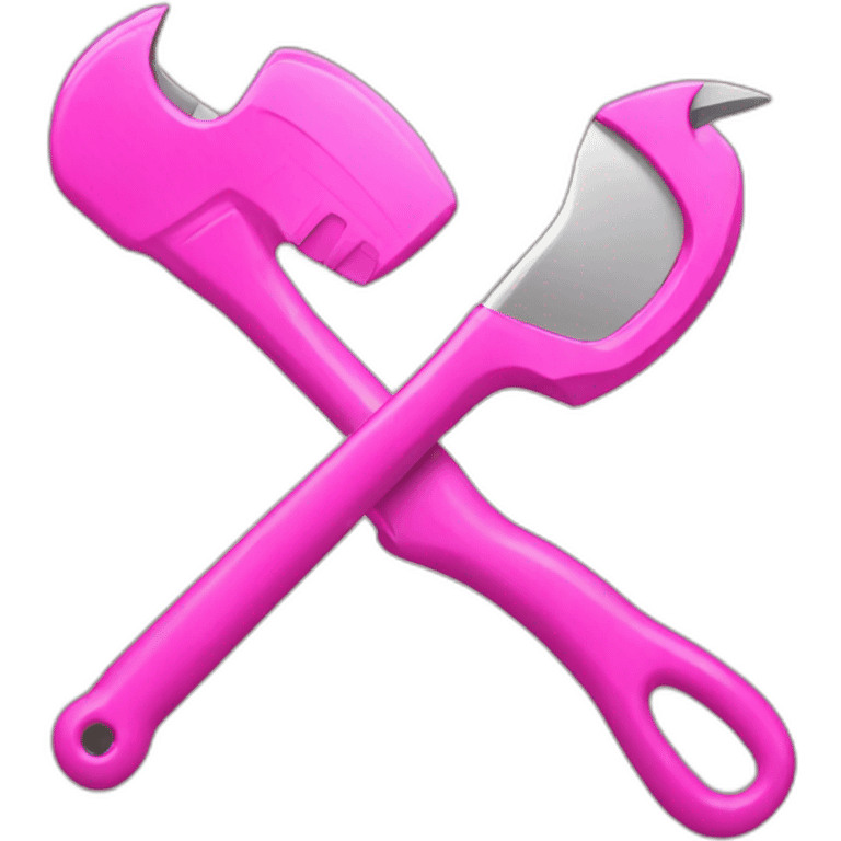 pink tools emoji