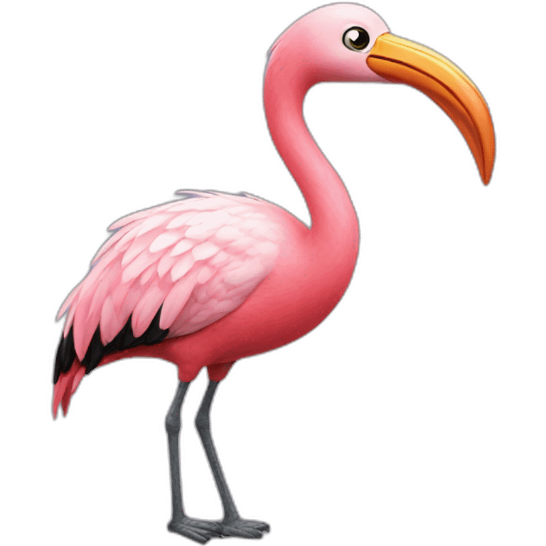 angry birds flamingo emoji