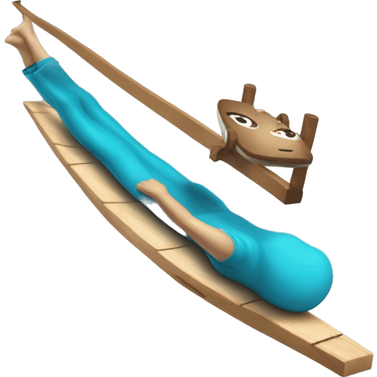 slackline sull acqua emoji