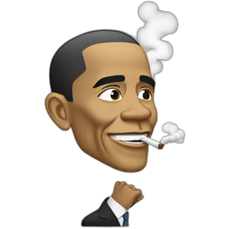 Barack Obama smoke emoji