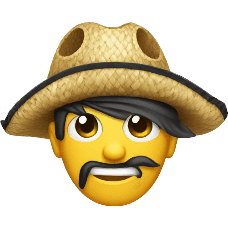 straw hat pirate emoji