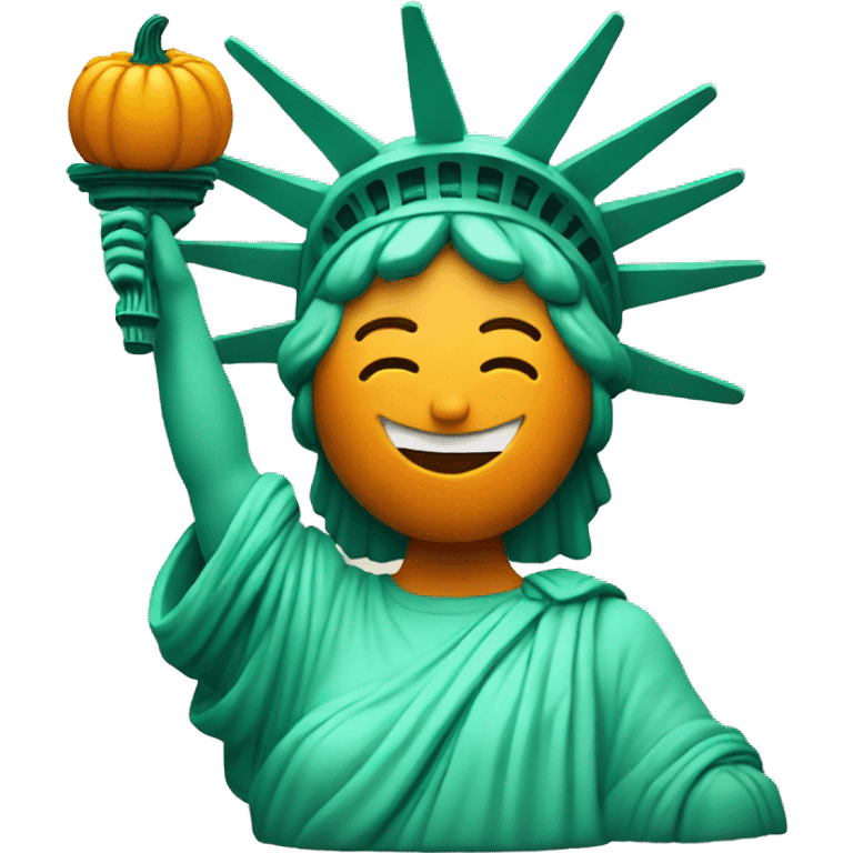 lady liberty pumpkin emoji