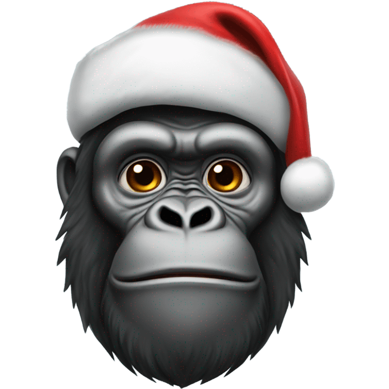 Gorilla santa claus emoji