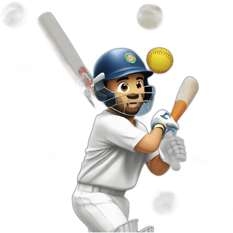 dhoni batting emoji