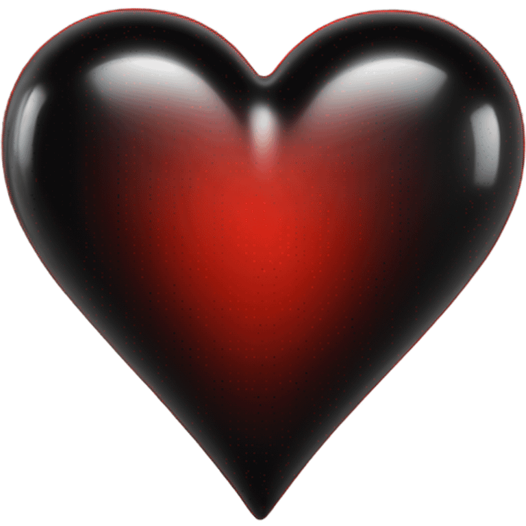 Black and red heart emoji